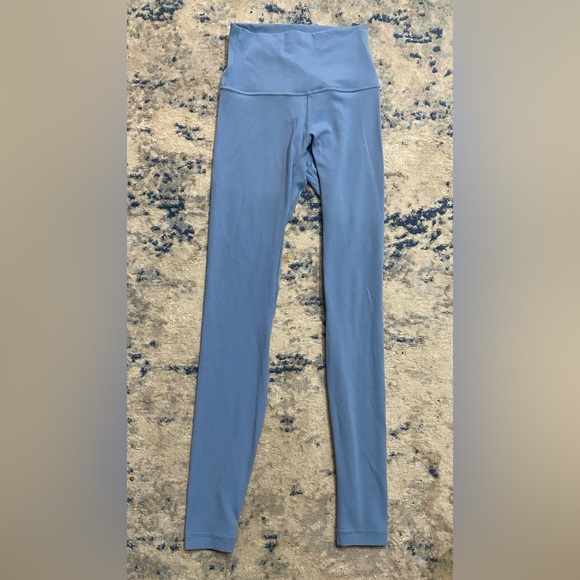 lululemon athletica Pants - Lululemon High-Rise Blue Leggings - Like New